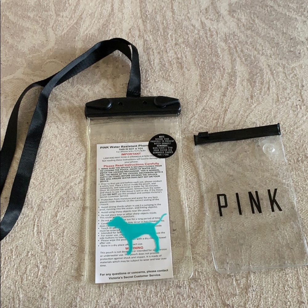 2 water resistant phone pouches from VS PINK - Picture 1 of 3